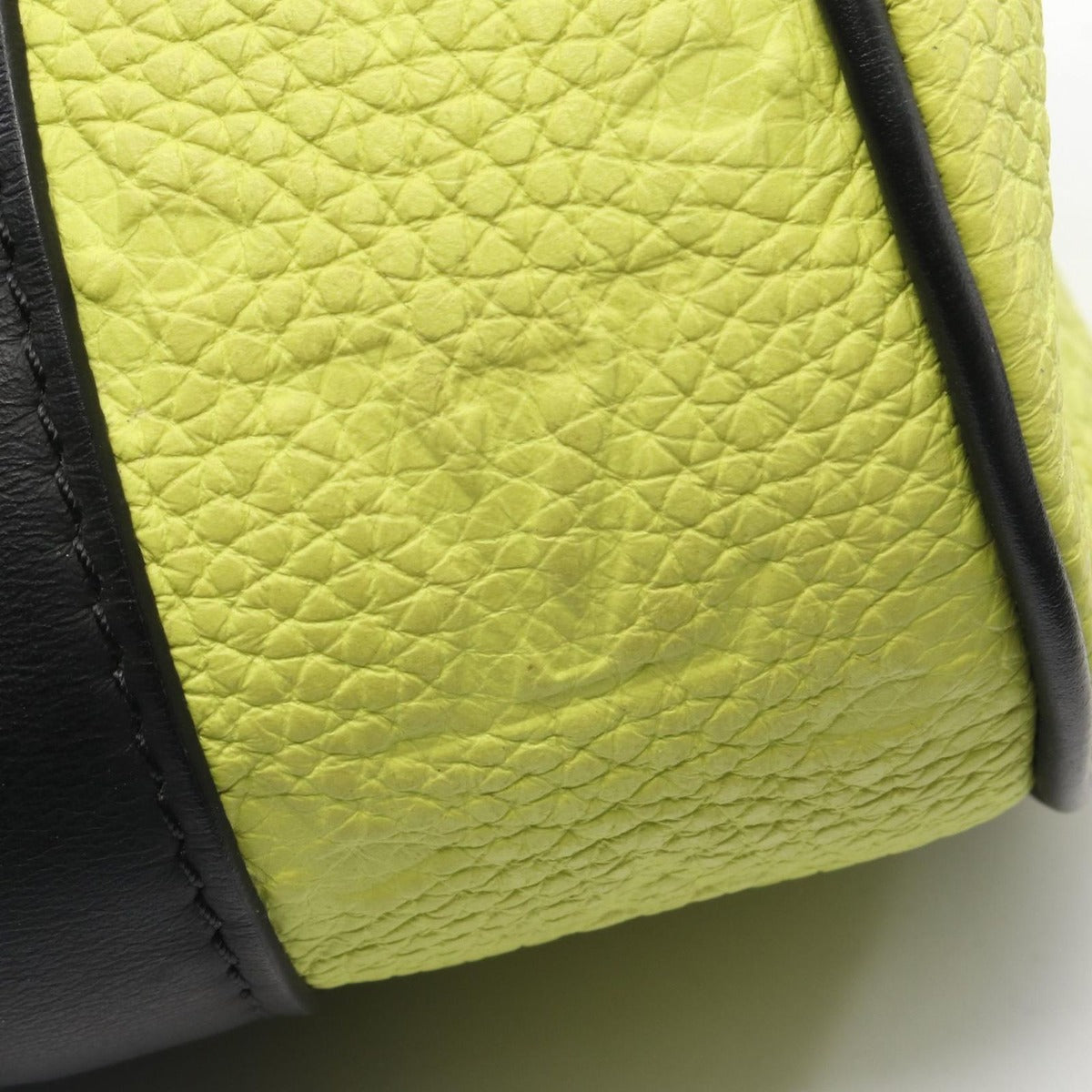 Louis Vuitton Shoulder Bag Polochon Gray Yellow Leather Multicolor — view 5