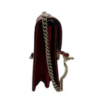 Gucci Interlocking Red Leather Shoulder Bag — view 3