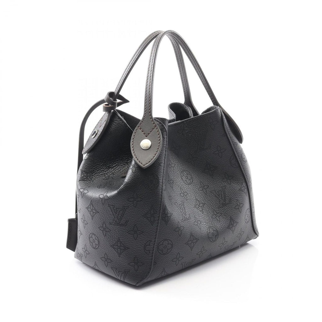 Louis Vuitton Tote Hina PM Noir Black Leather Brown — view 2
