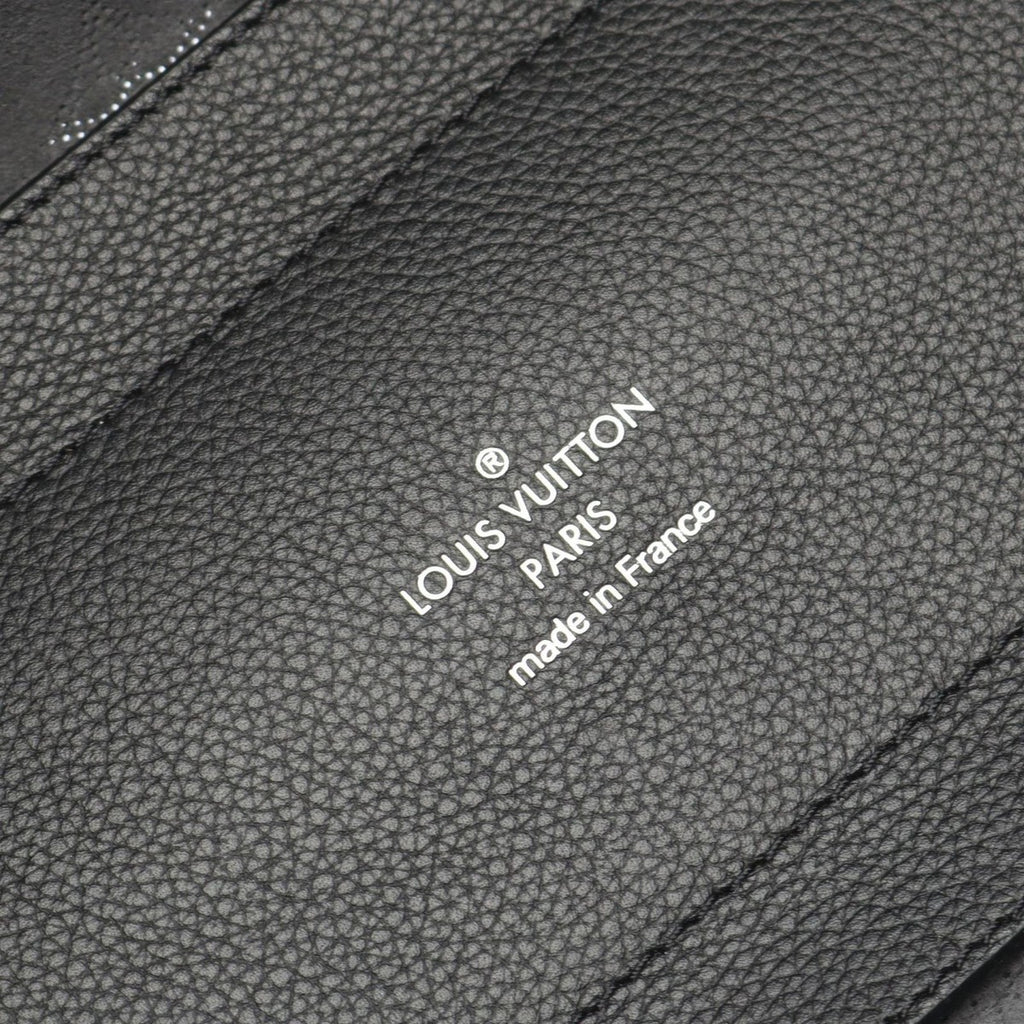 Louis Vuitton Tote Hina PM Noir Black Leather Brown — view 4