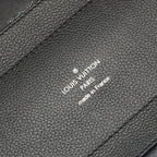 Louis Vuitton Tote Hina PM Noir Black Leather Brown — view 4