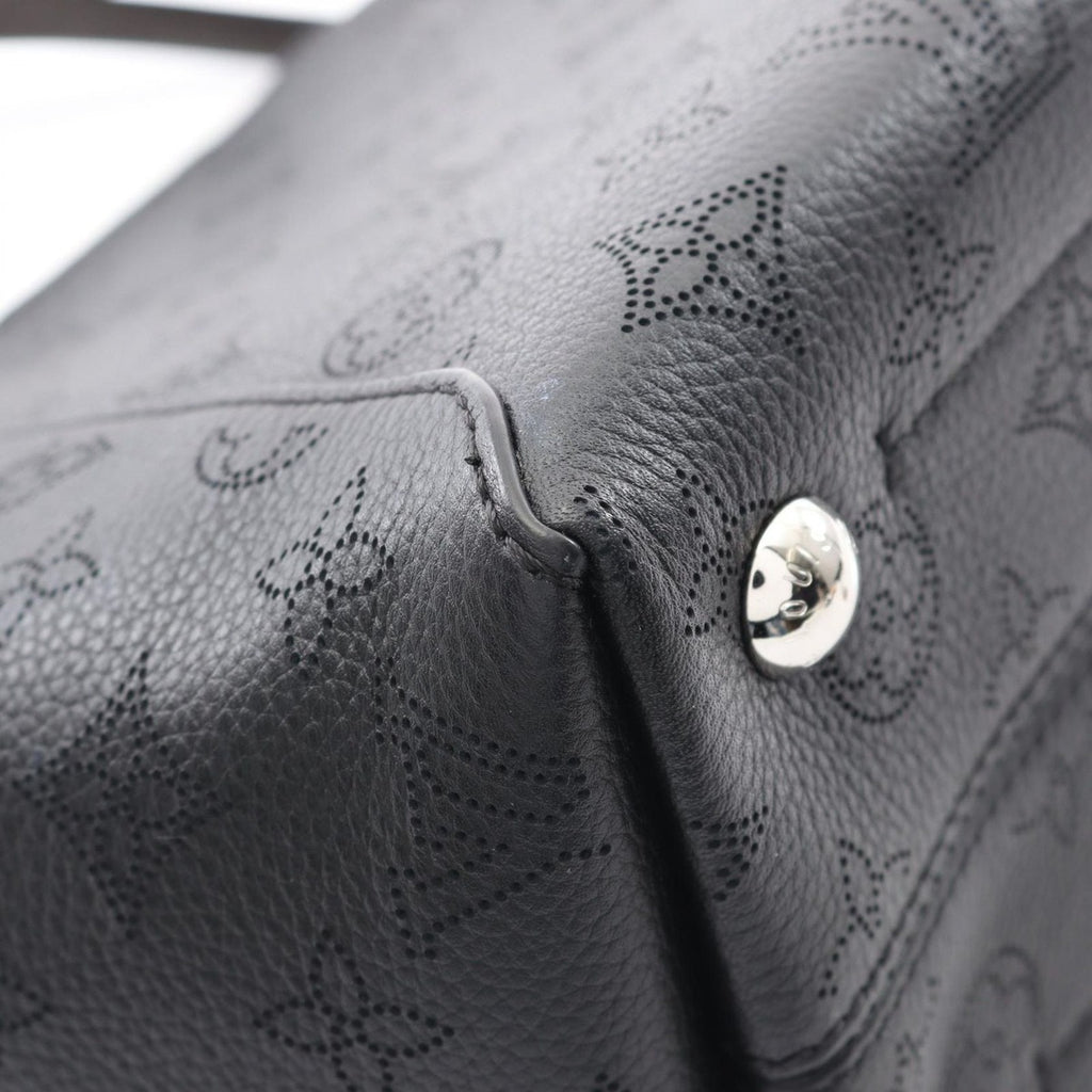 Louis Vuitton Tote Hina PM Noir Black Leather Brown — view 6