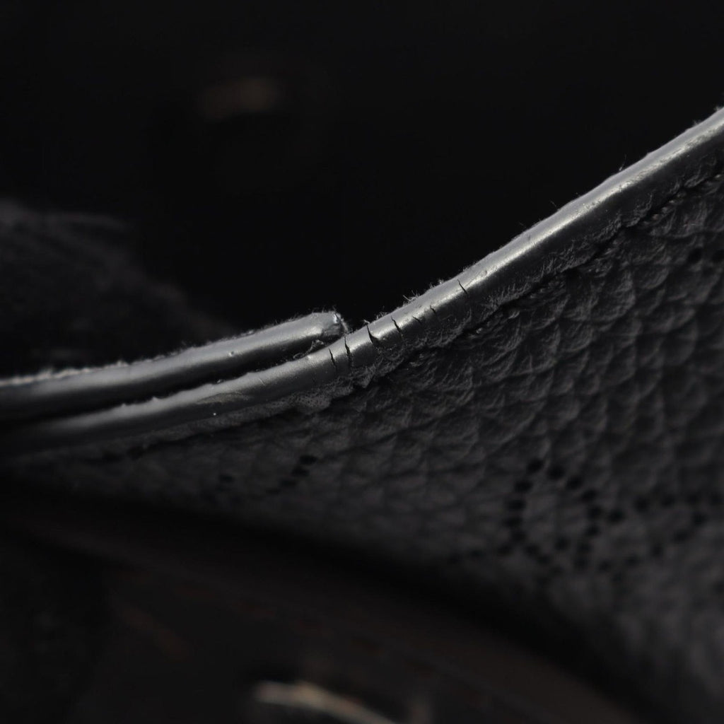 Louis Vuitton Tote Hina PM Noir Black Leather Brown — view 8
