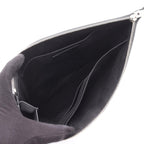 Saint Laurent Paris Clutch Black Leather Star — view 3