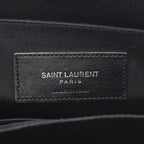 Saint Laurent Paris Clutch Black Leather Star — view 4