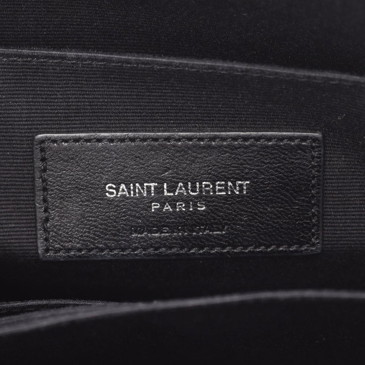 Saint Laurent Paris Clutch Black Leather Star — view 4