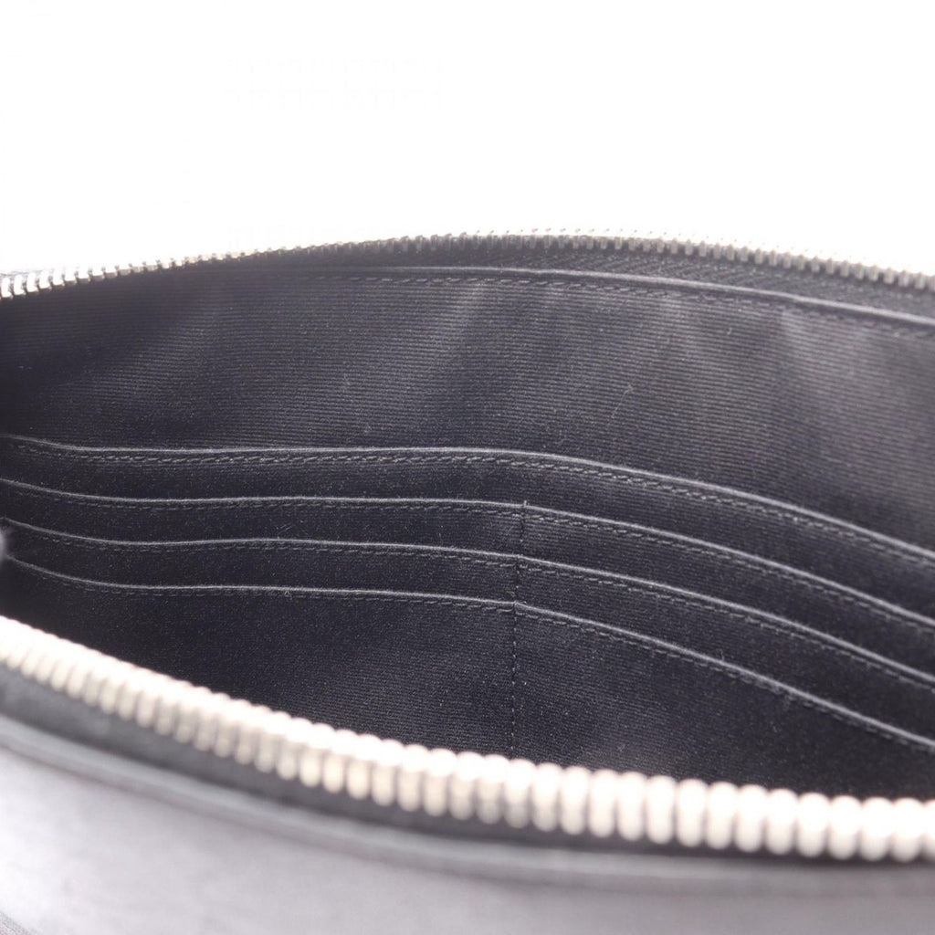 Saint Laurent Paris Clutch Black Leather Star — view 6