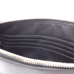 Saint Laurent Paris Clutch Black Leather Star — view 6