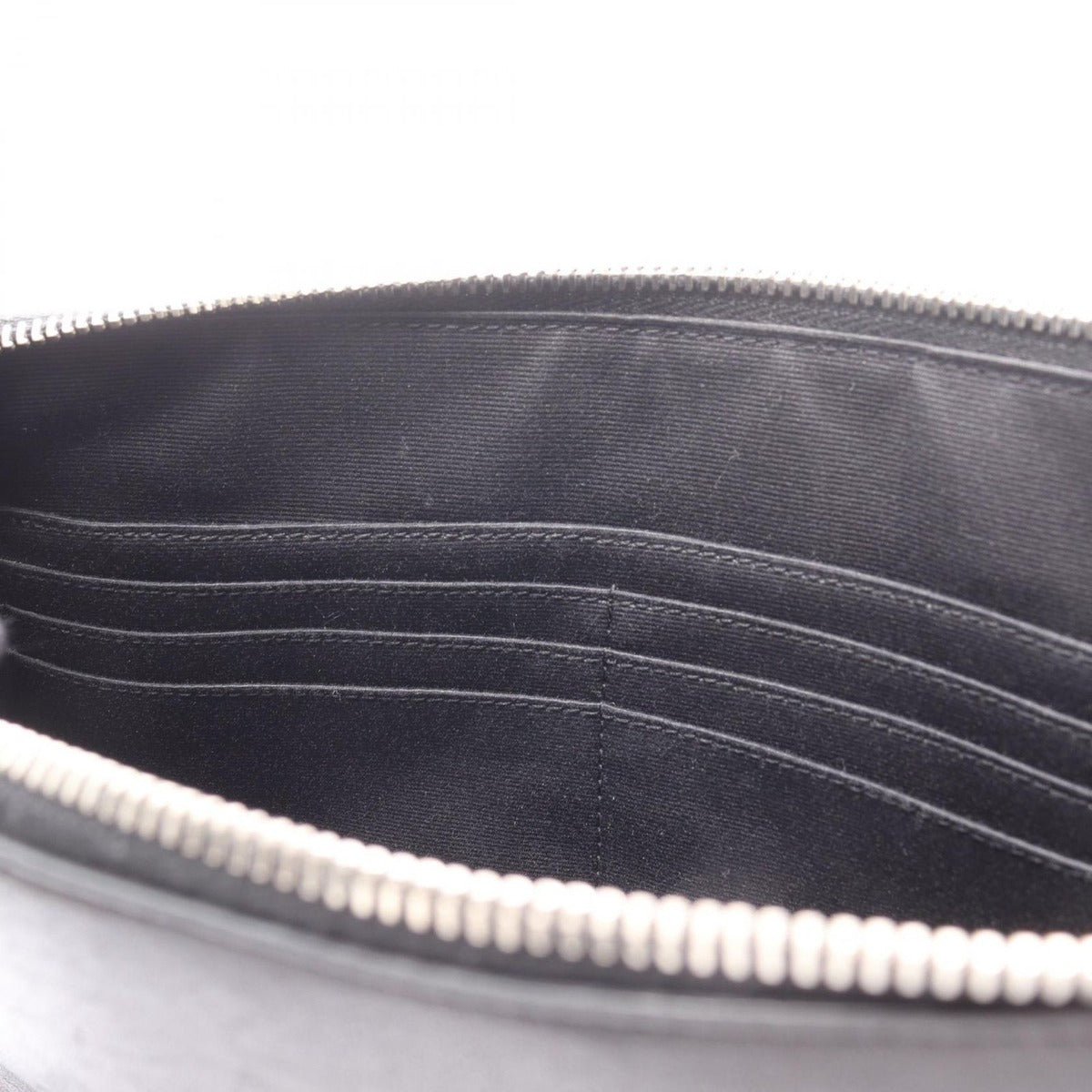 Saint Laurent Paris Clutch Black Leather Star — view 6