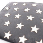 Saint Laurent Paris Clutch Black Leather Star — view 9