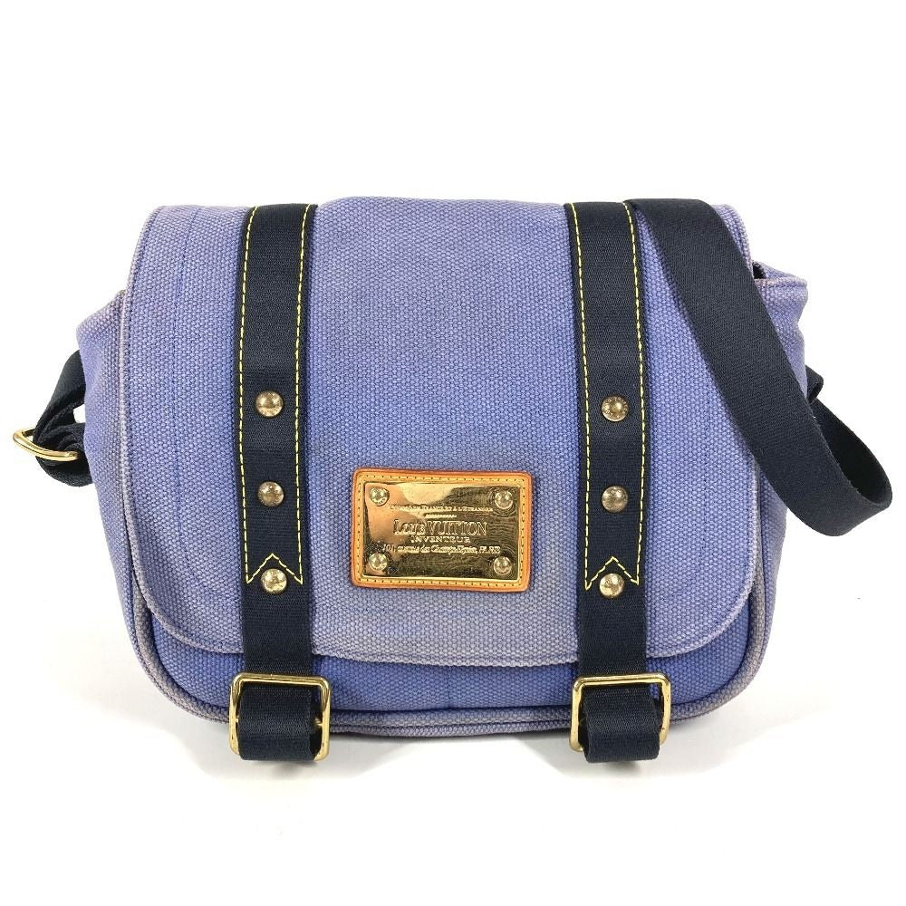 Louis Vuitton Shoulder Bag Besace PM Canvas Blue