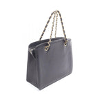 Chanel Handbag CC Logo Black Leather Turnlock Chain — view 2