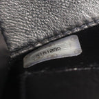 Chanel Handbag CC Logo Black Leather Turnlock Chain — view 5