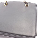 Chanel Handbag CC Logo Black Leather Turnlock Chain — view 8