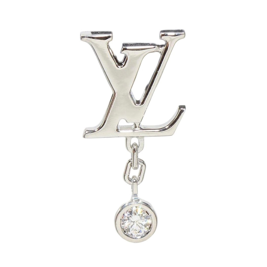 Louis Vuitton 18k White Gold Diamond Idylle Blossom LV Earrings