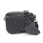 Dior CD Diamond Black Leather Saddle