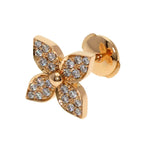 Louis Vuitton Star Blossom Diamond One Side Only Earrings 18K Pink Gold