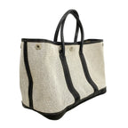 Hermes Tote Garden Party TPM Toile Ash Black Silver — view 2