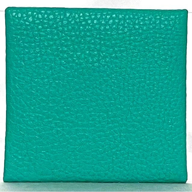 Hermes Coin Case Bastia Green Mint Purse Leather — view 4