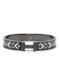 Hermes Click HH Bandana Black White Metal