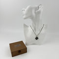 Chanel CC Logo Camellia Necklace Black Vintage