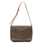 Louis Vuitton Musette Tango Brown Monogram Canvas Messenger Bag