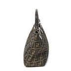 Fendi Small Shopping Tote Brown Zucca Canvas — view 4