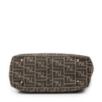 Fendi Small Shopping Tote Brown Zucca Canvas — view 6