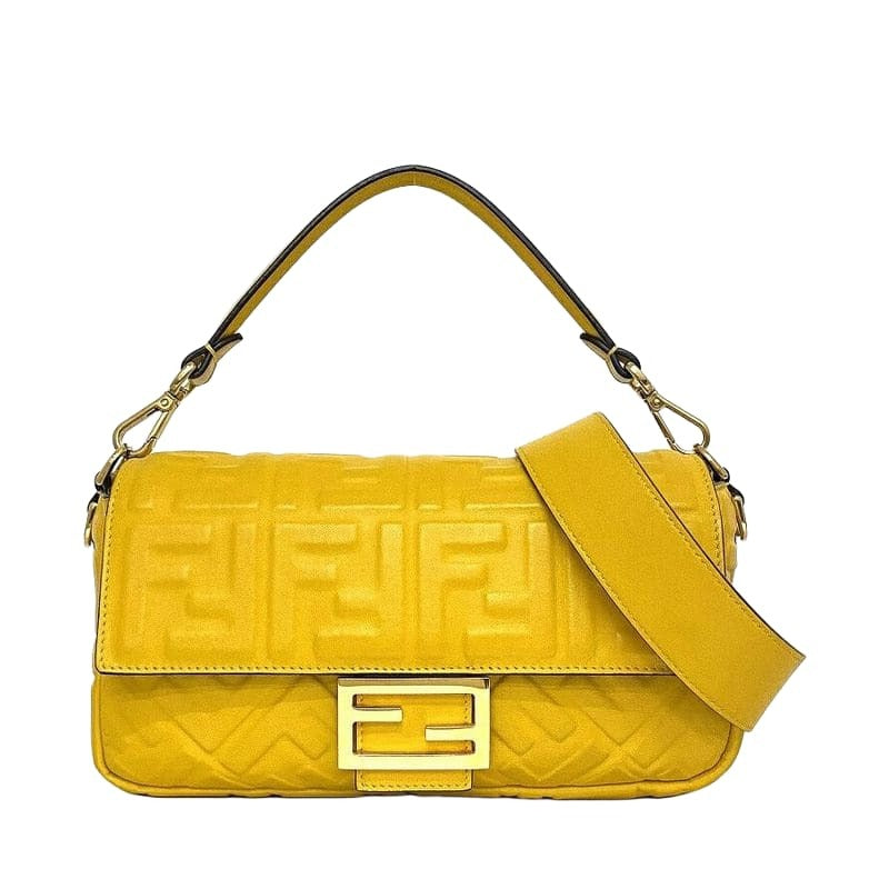 Fendi 2-Way Mamma Bucket Bag Yellow 8 Br600