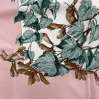 Hermes Carre 90 Scarf AU Coeur Des Bois in the Forest 100% Silk Pink Box — view 9