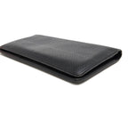 Louis Vuitton Long Wallet Men Leather Black Portefeuille — view 3