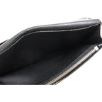 Louis Vuitton Long Wallet Men Leather Black Portefeuille — view 7