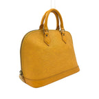 Louis Vuitton Alma Epi Tassili Yellow Leather Handbag Gold — view 2