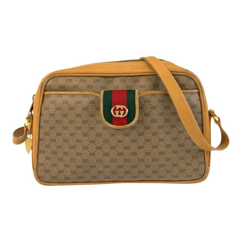 Gucci Vintage Micro GG Sherry Line Beige 001 23 4073 Shoulder Bag Pochette