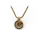 Christian Dior Necklace Vintage Logo Circle Rhinestone