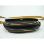 Celine Leather Shoulder Bag Pochette Black — view 3
