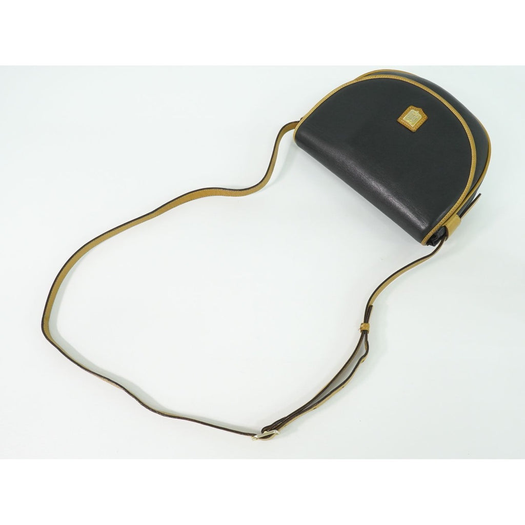 Celine Leather Shoulder Bag Pochette Black — view 4