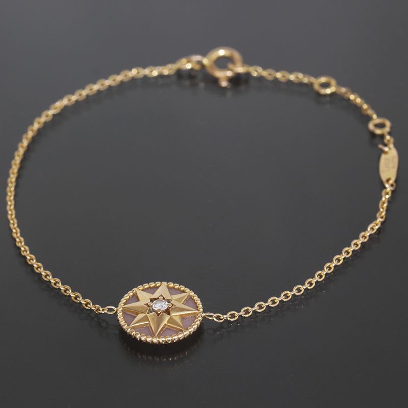 Dior Rose De Van Bracelet Diamond Opal 18K Pink Gold E1799 — view 3
