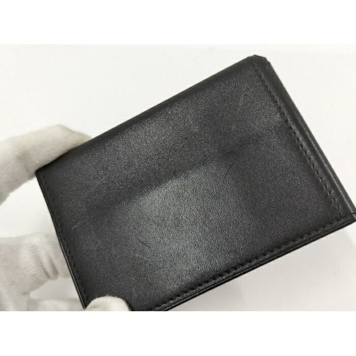 Hermes Clunesey Trifold Card Case Box Calf Black Stamped — view 6