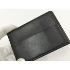 Hermes Clunesey Trifold Card Case Box Calf Black Stamped — view 6