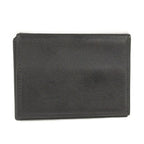 Hermes Clunesey Trifold Card Case Box Calf Black Stamped