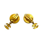 Chanel with Comment CC Logo Marblestone Earrings — view 5