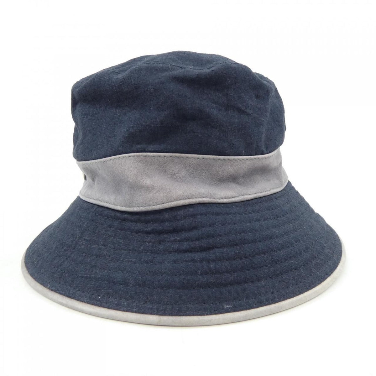 Hermes Hat Leather Navy — view 4