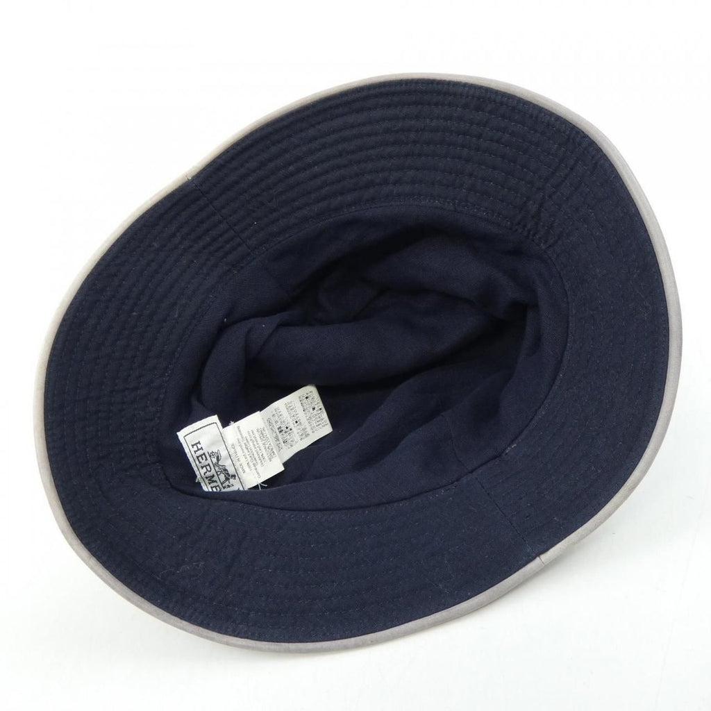 Hermes Hat Leather Navy — view 5