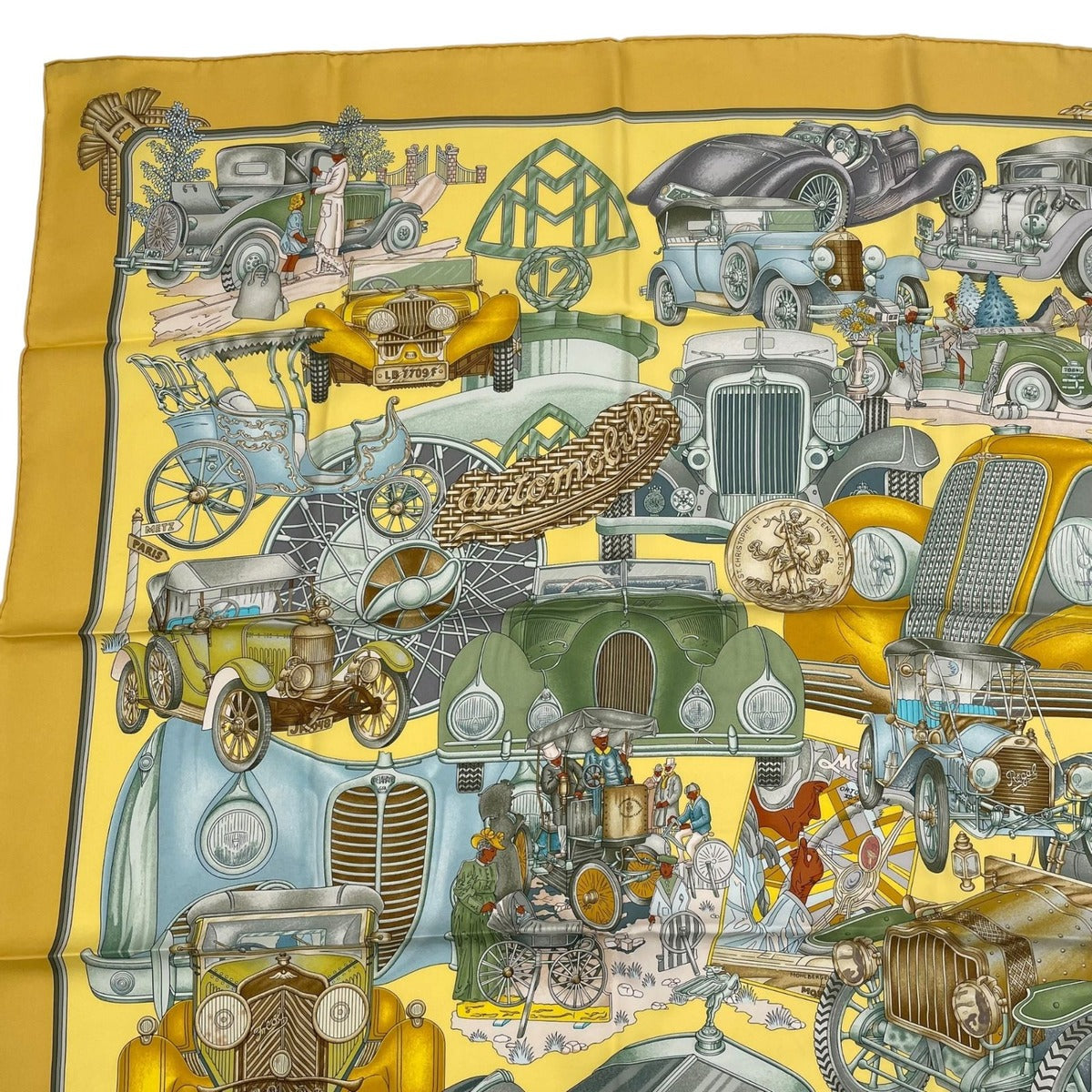 Hermes Scarf 100% Silk Carre 90 L'elegance Et le Confort en Automobile Comfort — view 2
