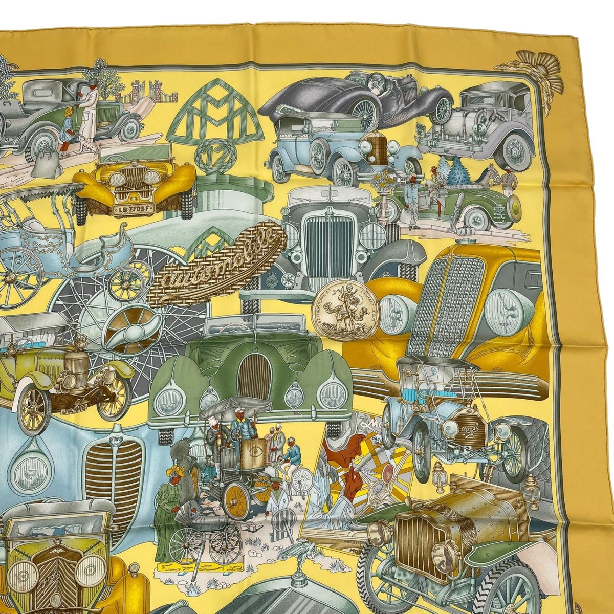 Hermes Scarf 100% Silk Carre 90 L'elegance Et le Confort en Automobile Comfort — view 3