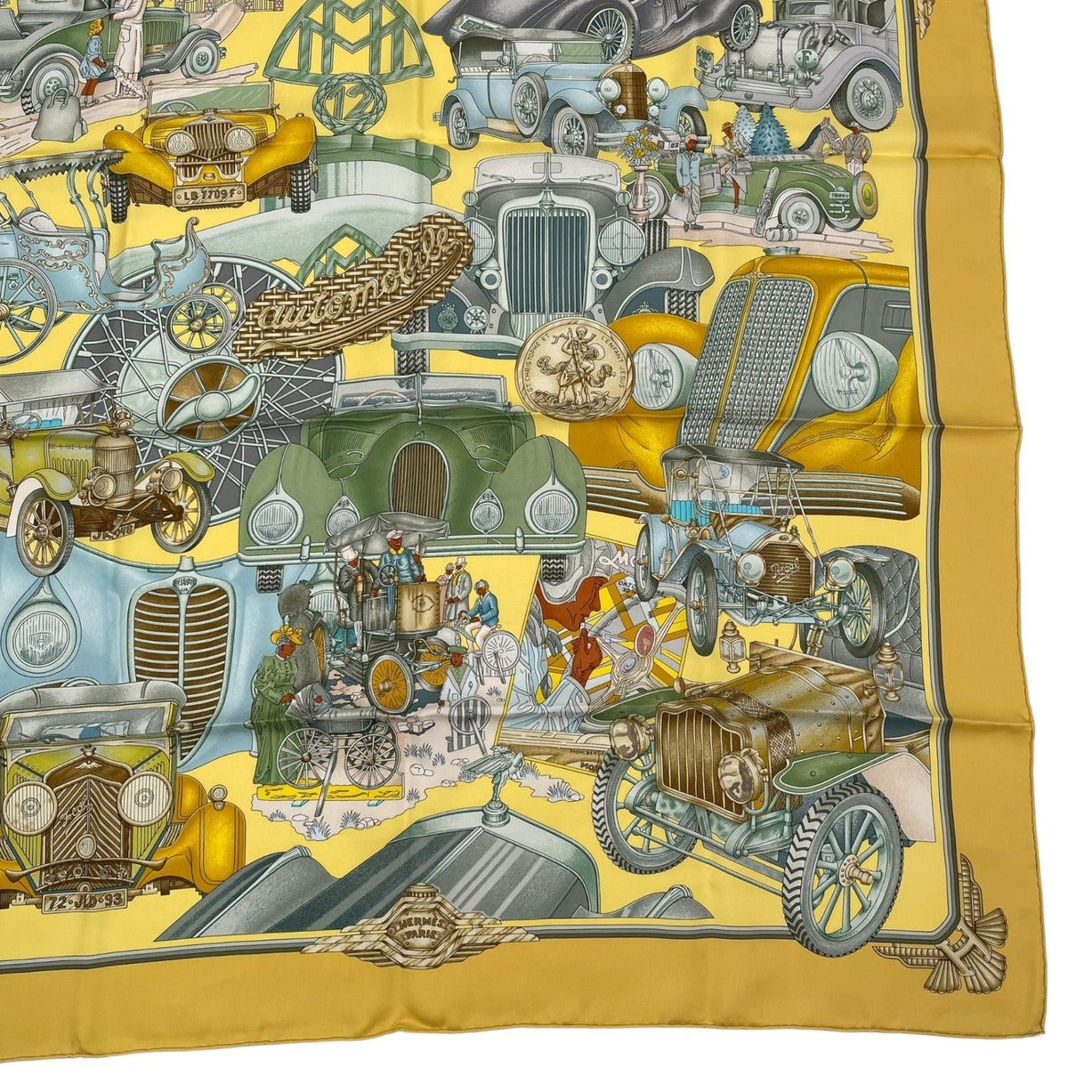 Hermes Scarf 100% Silk Carre 90 L'elegance Et le Confort en Automobile Comfort — view 5