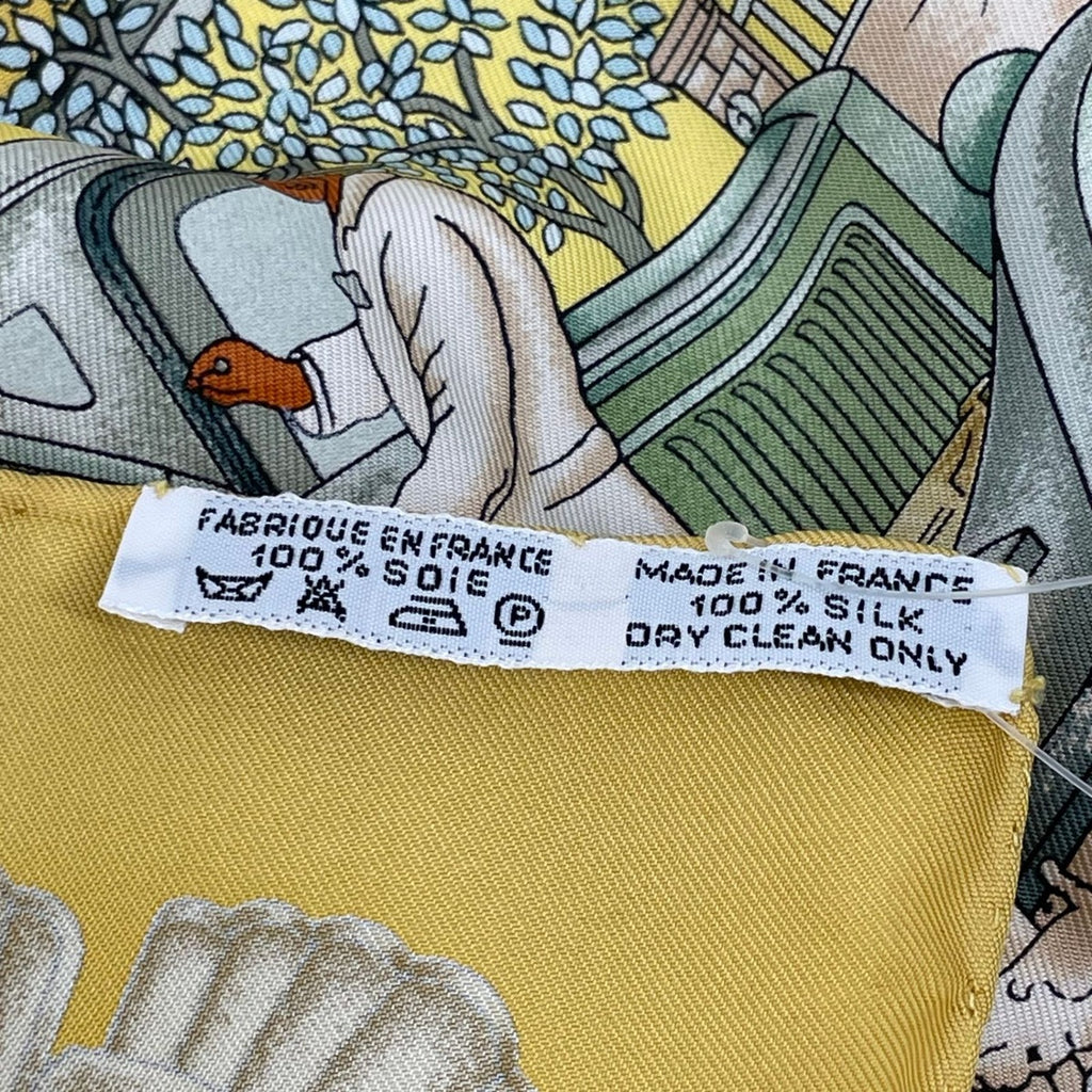 Hermes Scarf 100% Silk Carre 90 L'elegance Et le Confort en Automobile Comfort — view 8