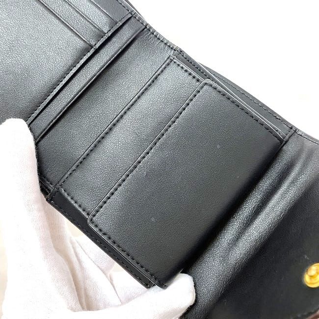Celine Trifold Wallet Black Brown Blue — view 8