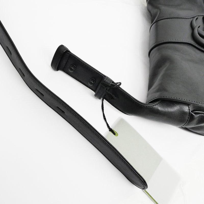 Gucci Aphrodite Black Shoulder Bag Cuff Leather — view 8